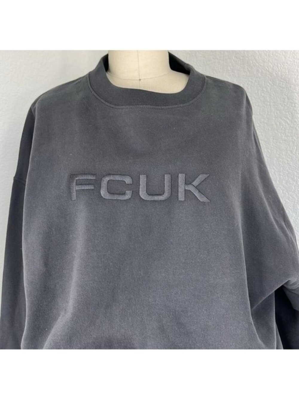 Unisex Tonal Sweatshirt Fcuk Jogger Short Shorts - Picture 3 of 15